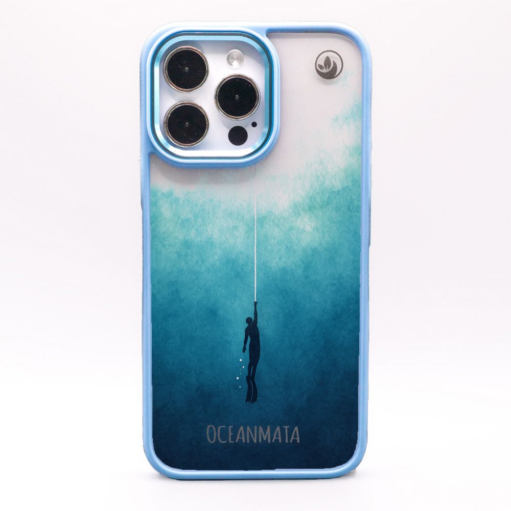 iPhone 16 pro Hülle - Freedive blau - "Freedive" - nachhaltig