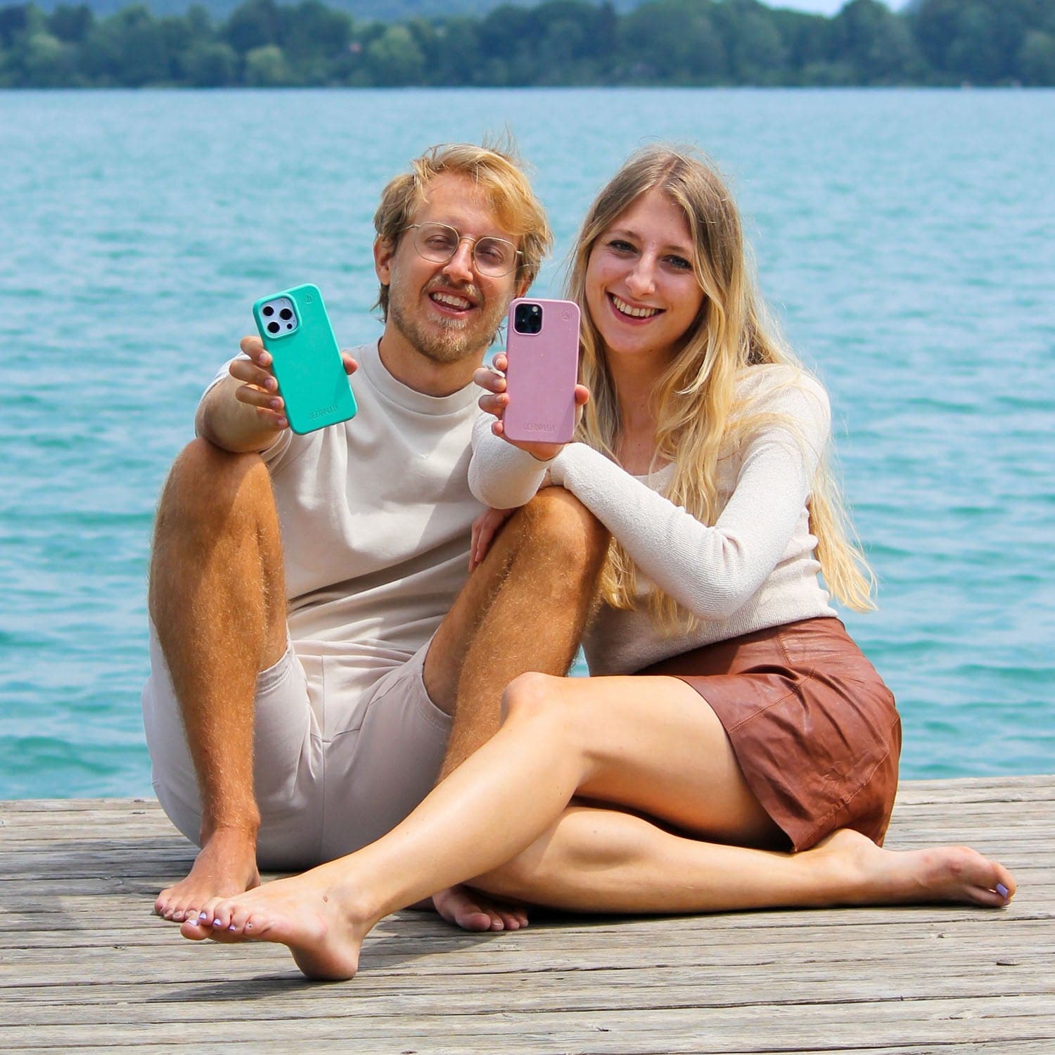 iPhone 16 Hülle - türkis - nachhaltig – Ansicht 5