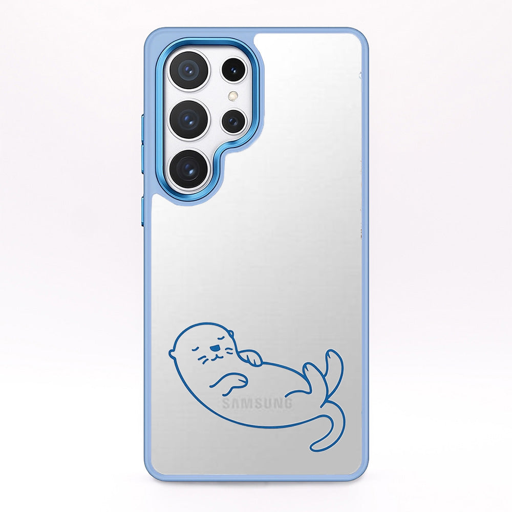 Samsung S25+ Hülle - Otter blau - nachhaltig