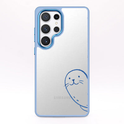 Samsung S25 case - seal blue - "Robby" - sustainable
