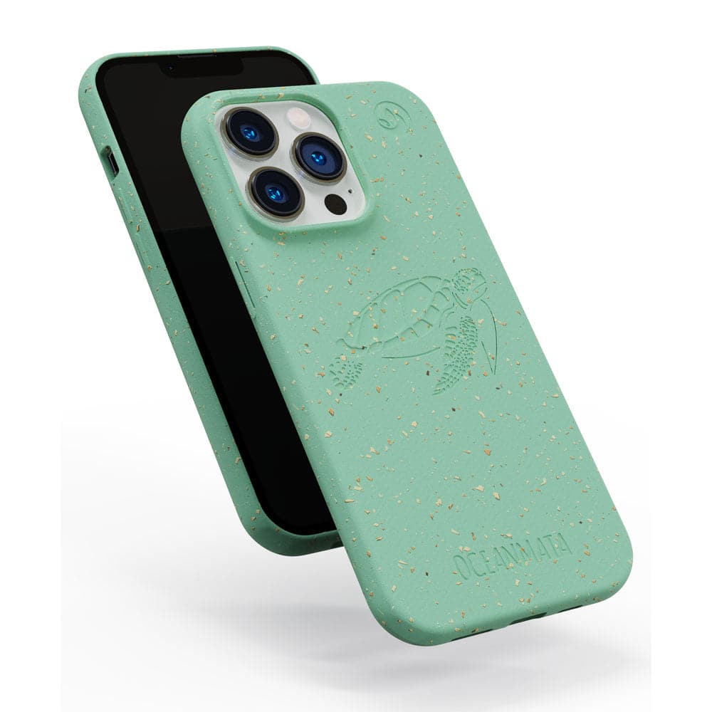 iPhone 12 pro / iPhone 12 Hülle - grün - "TURTLE" - nachhaltig – Ansicht 3