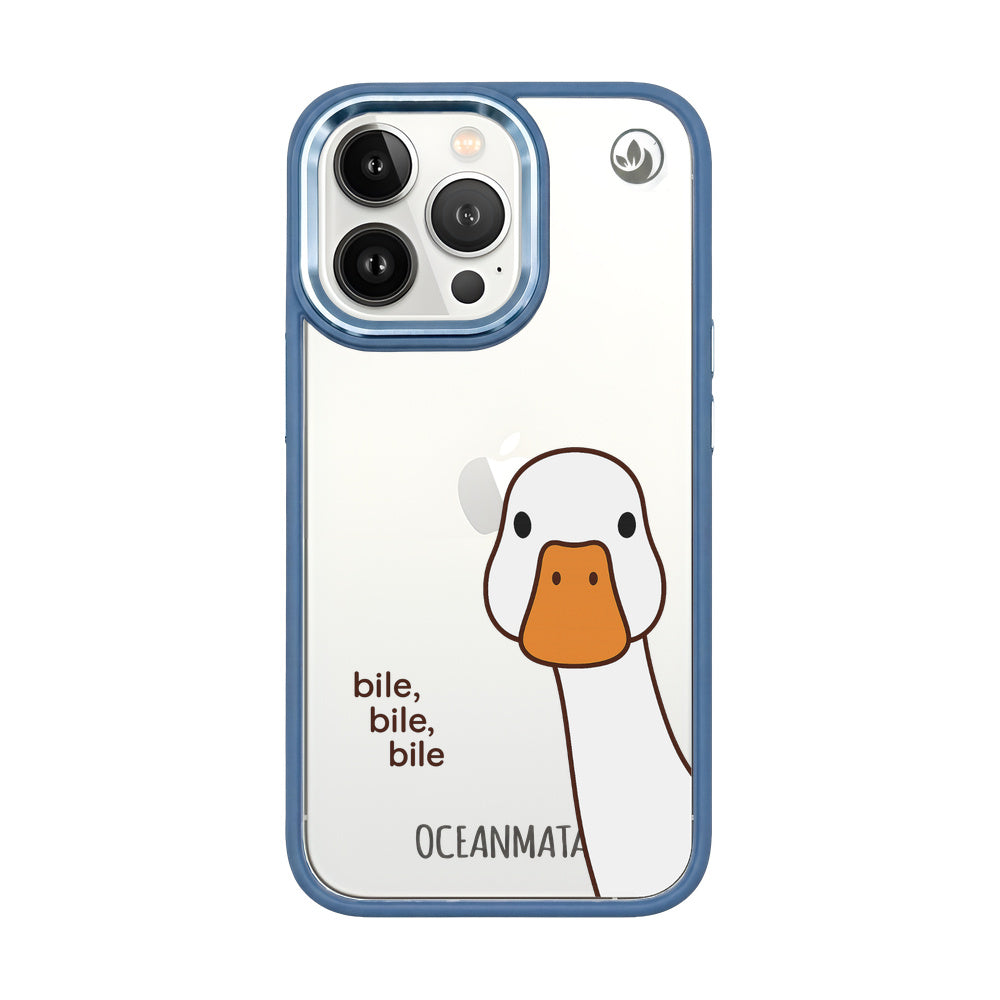 iPhone 13 pro max Hülle - Ente weiß - "Bile Bile Bile" - nachhaltig