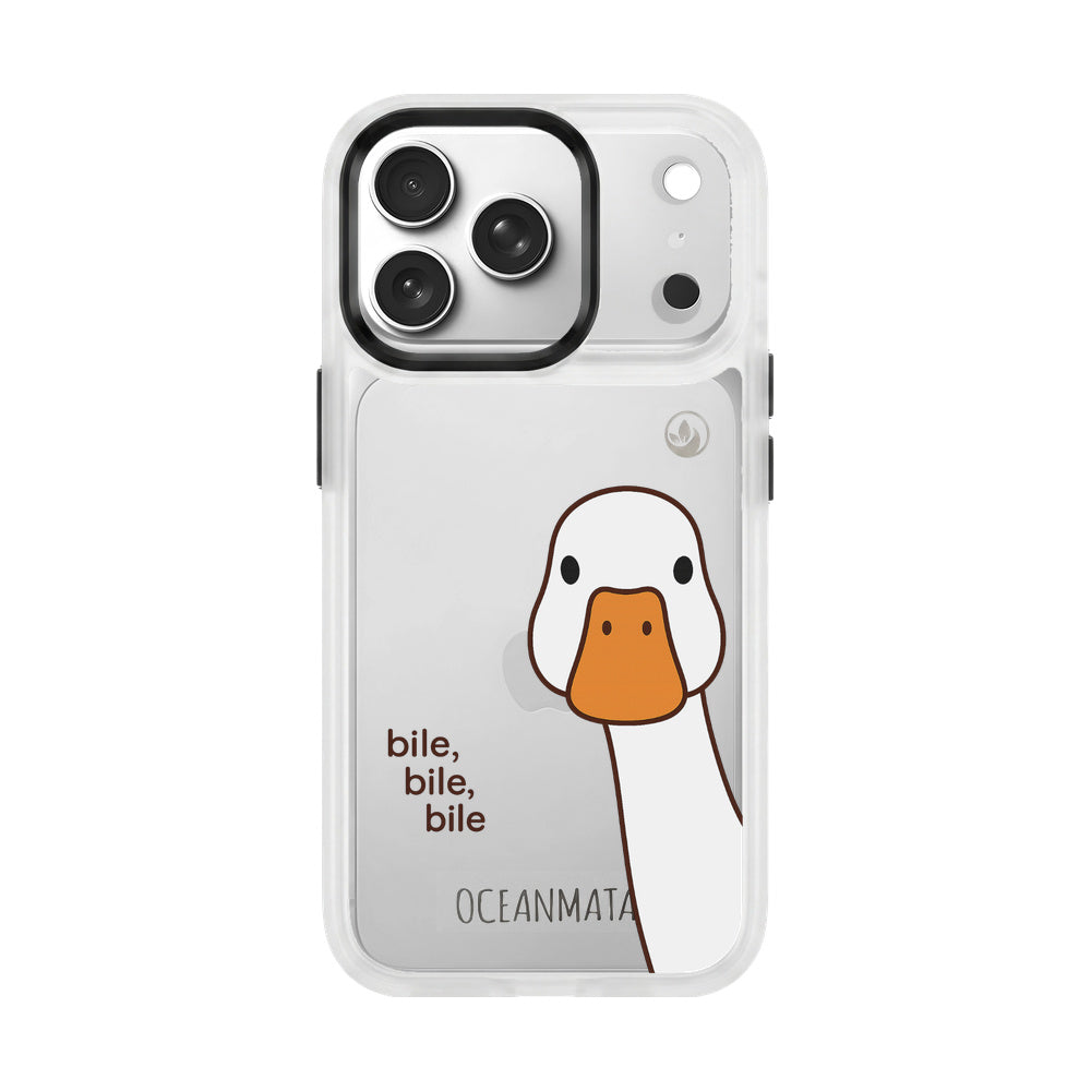 iPhone 17 pro max Hülle - Ente weiß - "Bile Bile Bile" - nachhaltig