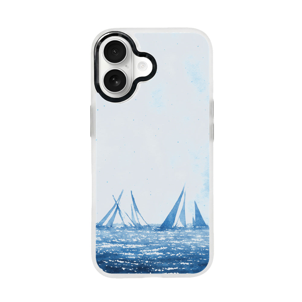 iPhone 17 Hülle - segeln blau - "BlueHorizon" - nachhaltig