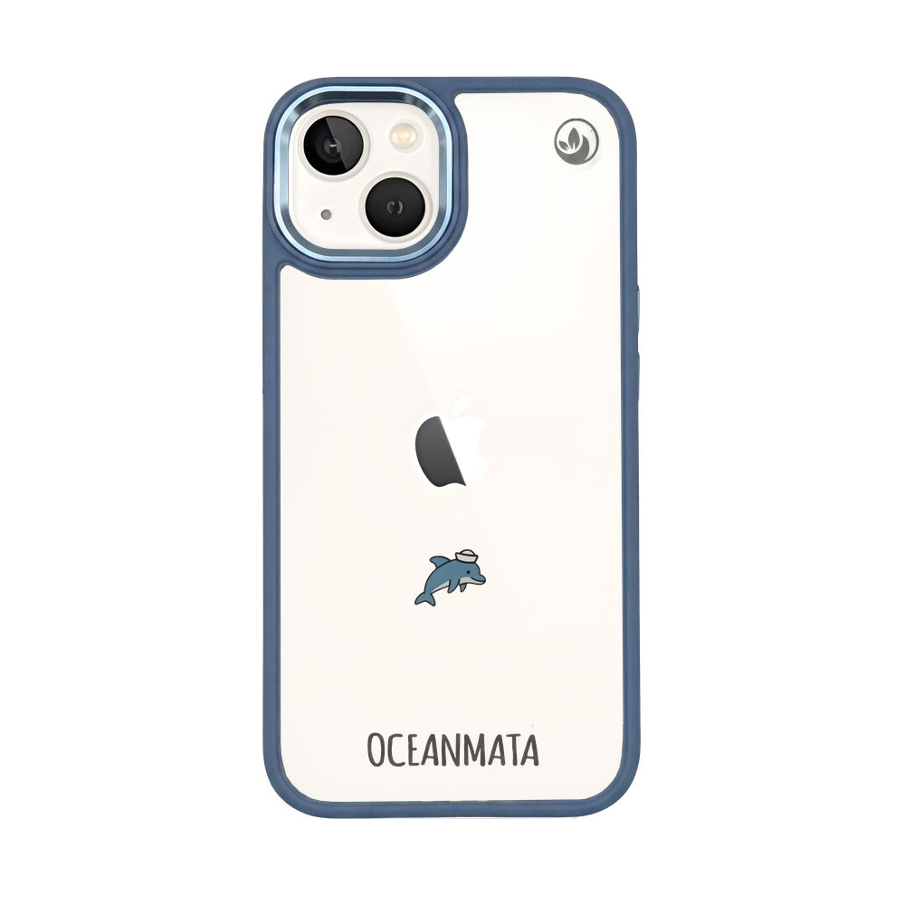 iPhone 13 Hülle - Delfin blau - "Captain Dolphin" - nachhaltig