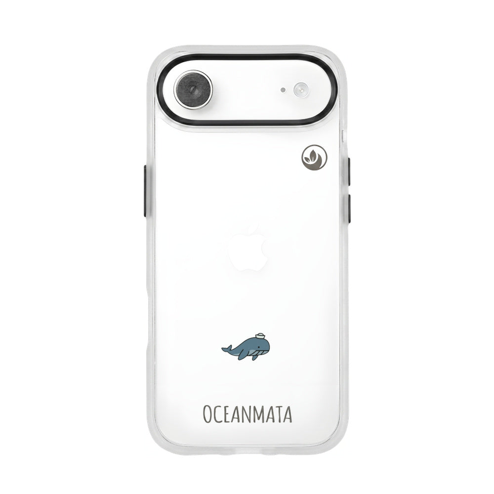 iPhone 17 Air Hülle - Wal blau - "Captain Whale" - nachhaltig