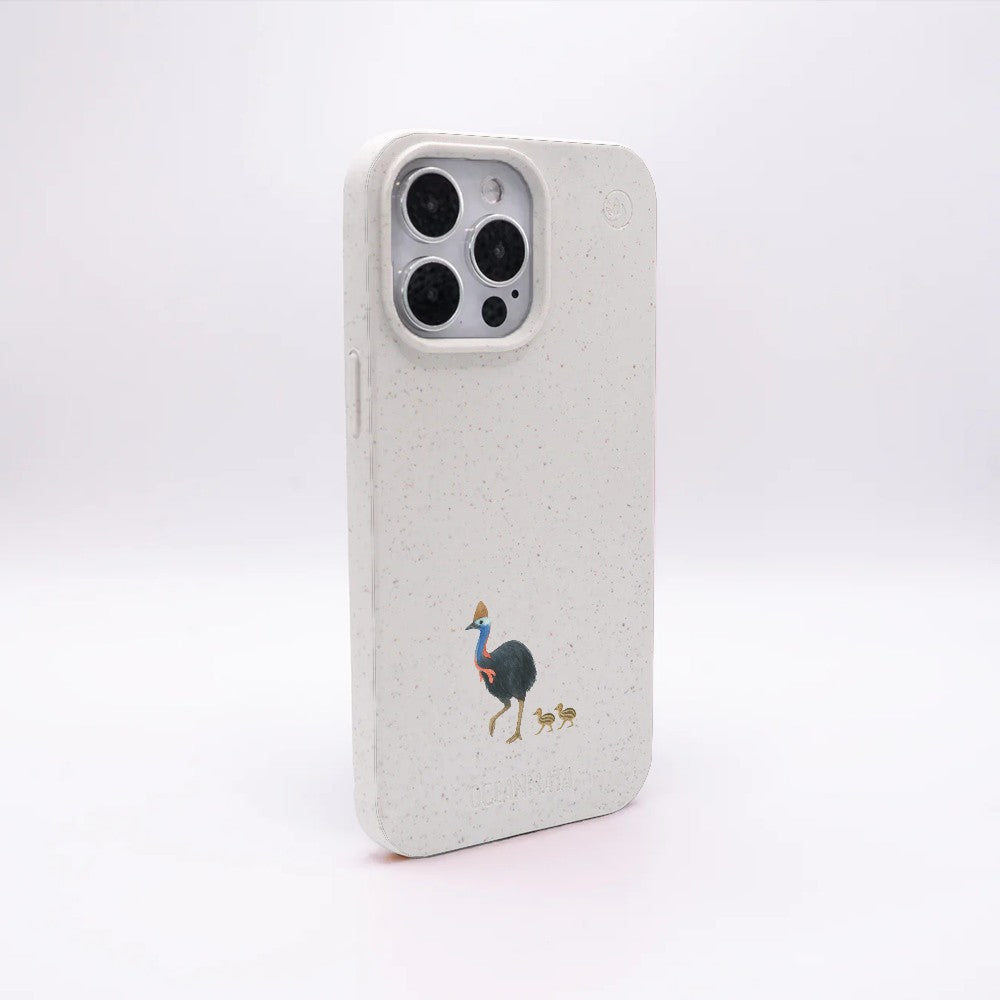 Biologisch abbaubare Handyhülle iPhone 16 pro max Cassowarystroll — kompostierbar — Rückseite