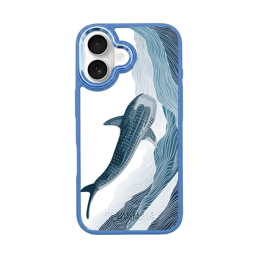 iPhone 16 Hülle - Walhai blau - "DeepWater" - nachhaltig