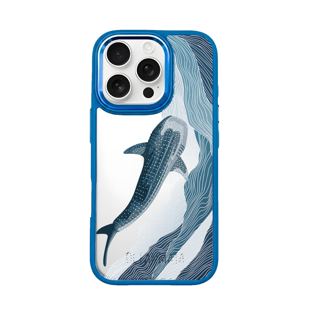 iPhone 16 pro Hülle - Walhai blau - "DeepWater" - nachhaltig