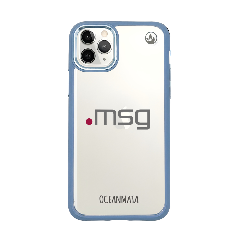 msg systems ag × OceanMata Hülle Clear – iPhone 11 pro (Muster)