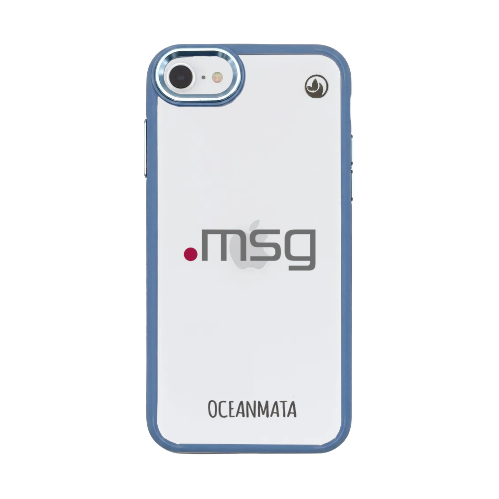 msg systems ag × OceanMata Hülle Clear – iPhone SE/7/8 (Muster)