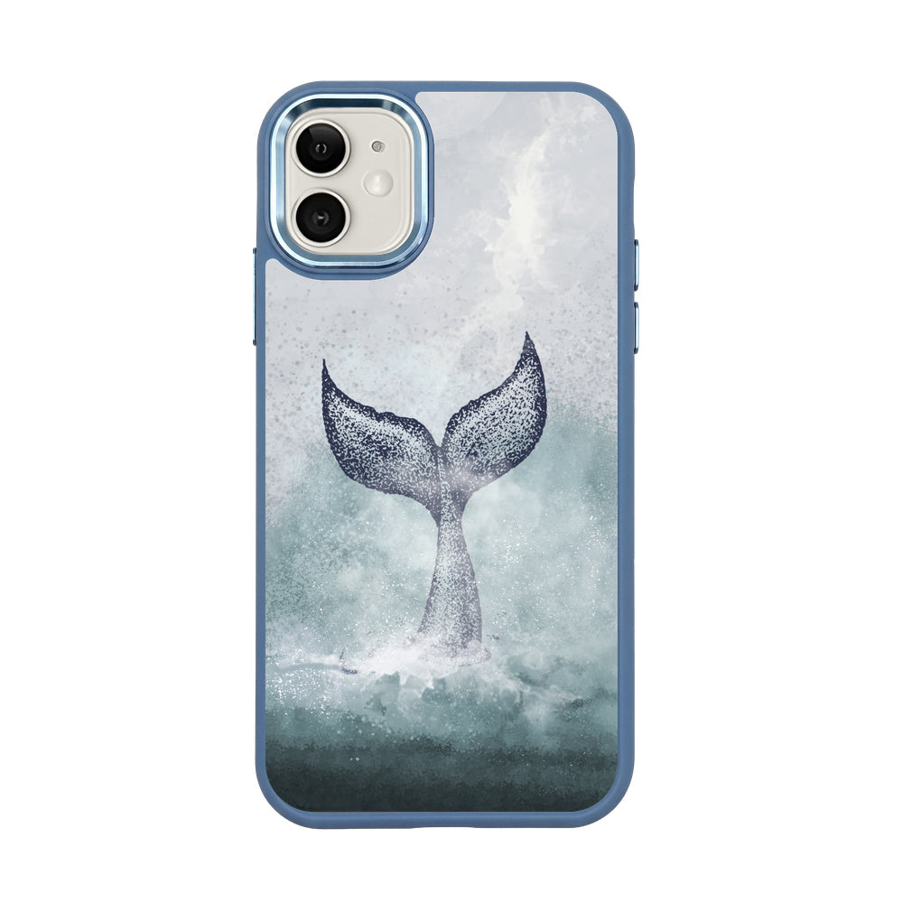 iPhone 11 Hülle - Delfin blau - "Dolphin" - nachhaltig