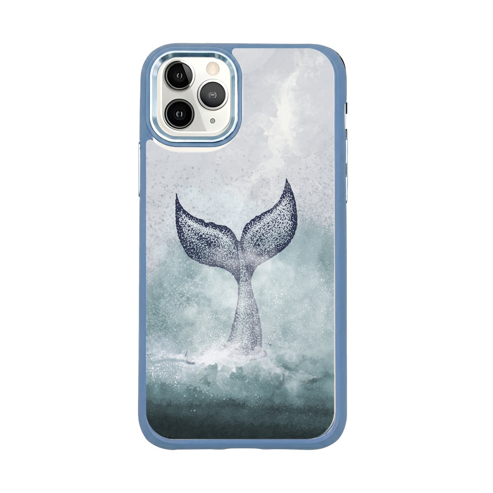 iPhone 11 pro Hülle - Delfin blau - "Dolphin" - nachhaltig