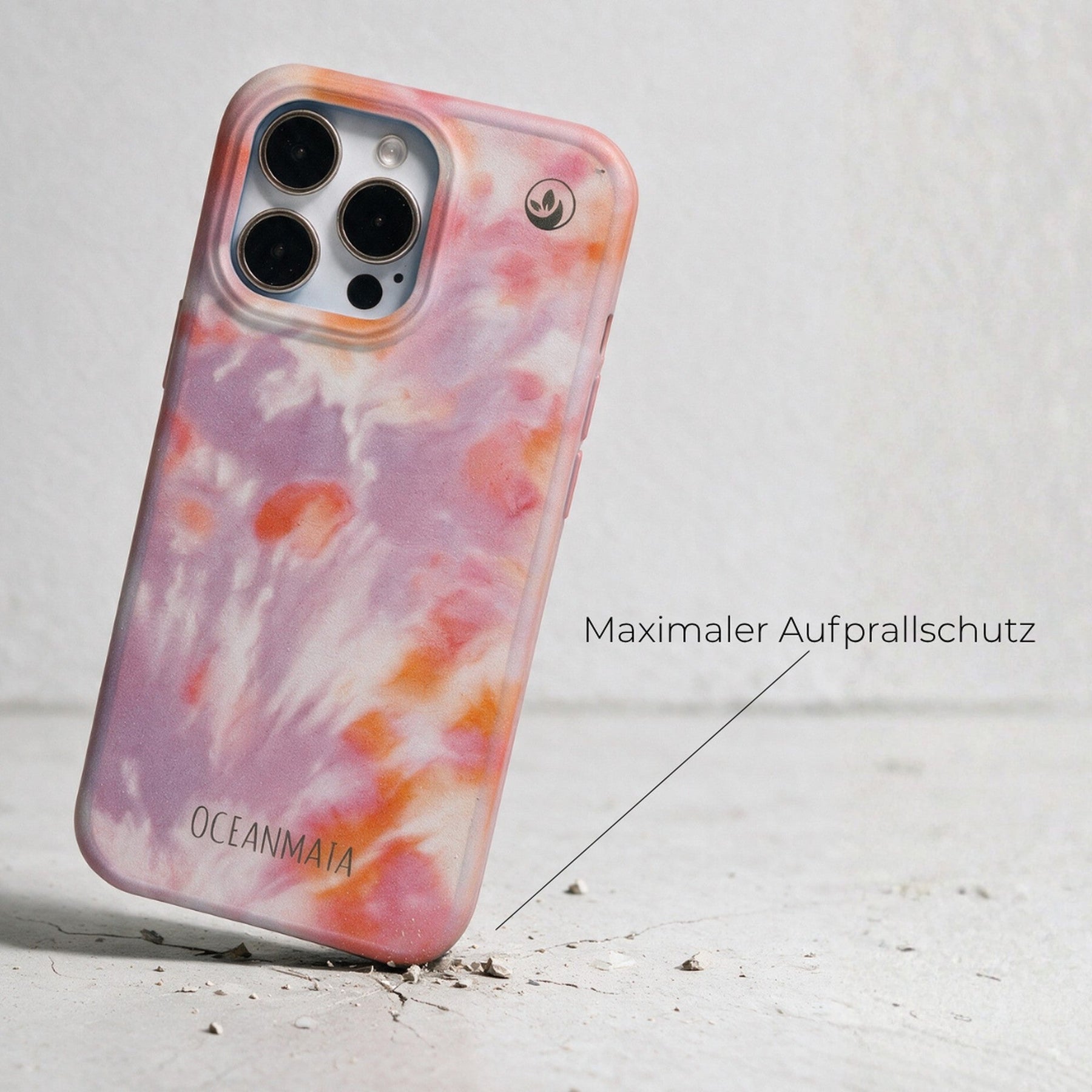 Biologisch abbaubare Handyhülle iPhone 12 pro / iPhone 12 Sharkproject — kompostierbar — Aufprallschutz im Alltagstest