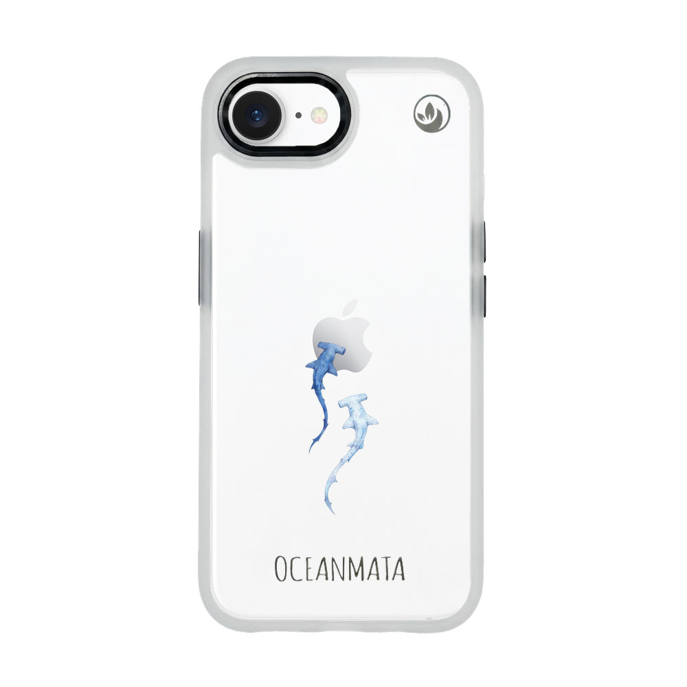 iPhone 16e/17e Hülle - hai blau - "Hammerhead" - nachhaltig