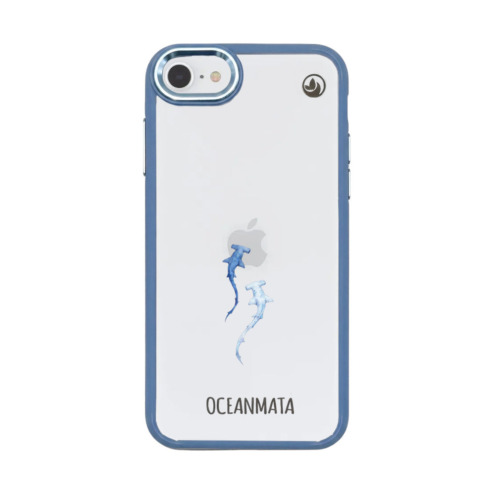 iPhone SE/7/8 Hülle - hai blau - "Hammerhead" - nachhaltig