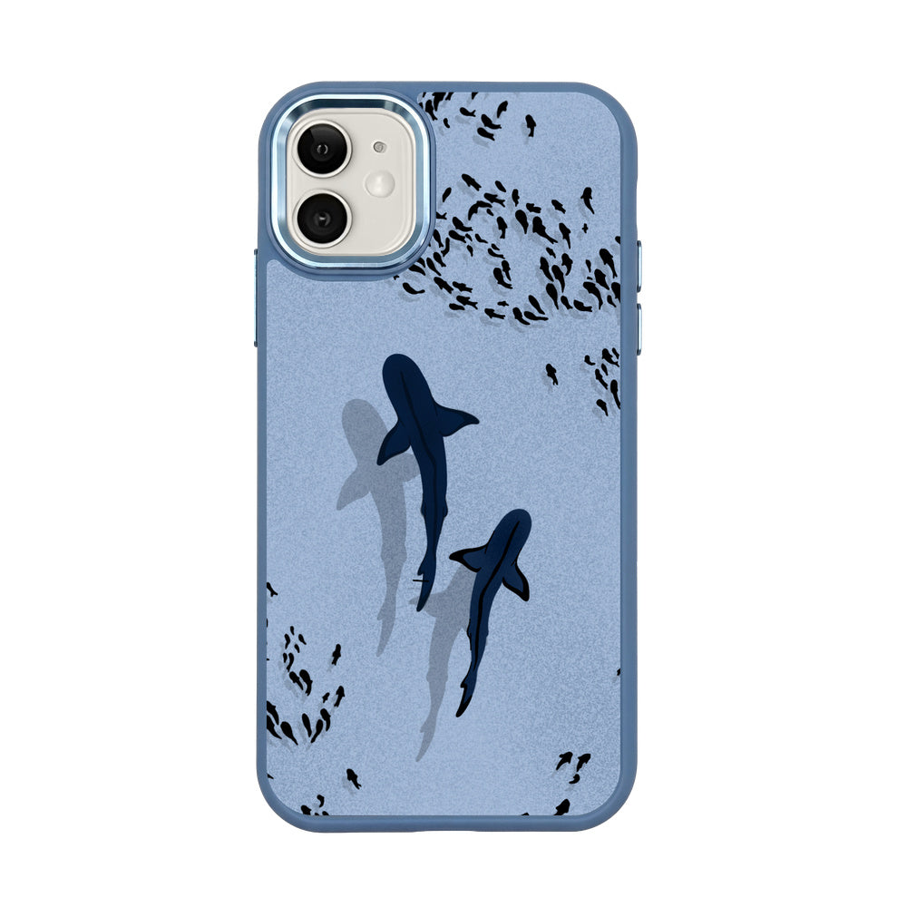 iPhone 11 Hülle - Hai blau - "Into the blue" nachhaltig