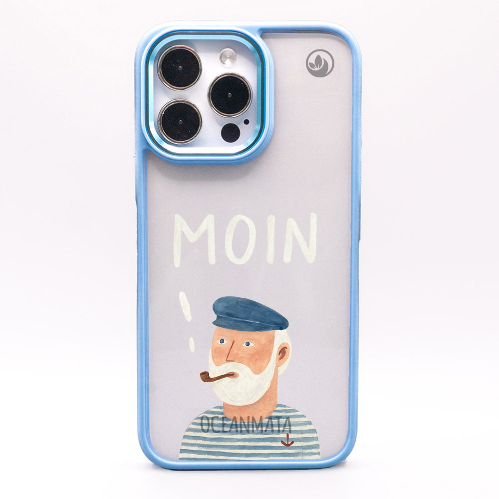 iPhone 15 pro max Hülle - Moin blau - "Ostfriese" - nachhaltig