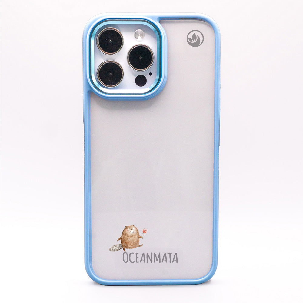 iPhone 11 Hülle - Biber blau - "BeaverBliss" - nachhaltig