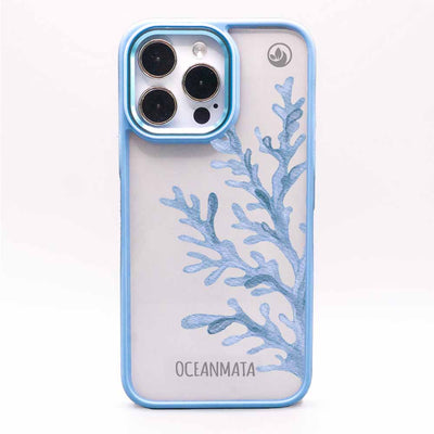 iPhone 15 pro Hülle - Coral blau - "CoralBlue" - nachhaltig