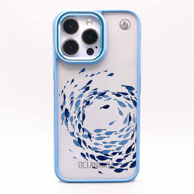 iPhone 15 pro Hülle - Schwarm blau - "Swarmin" - nachhaltig