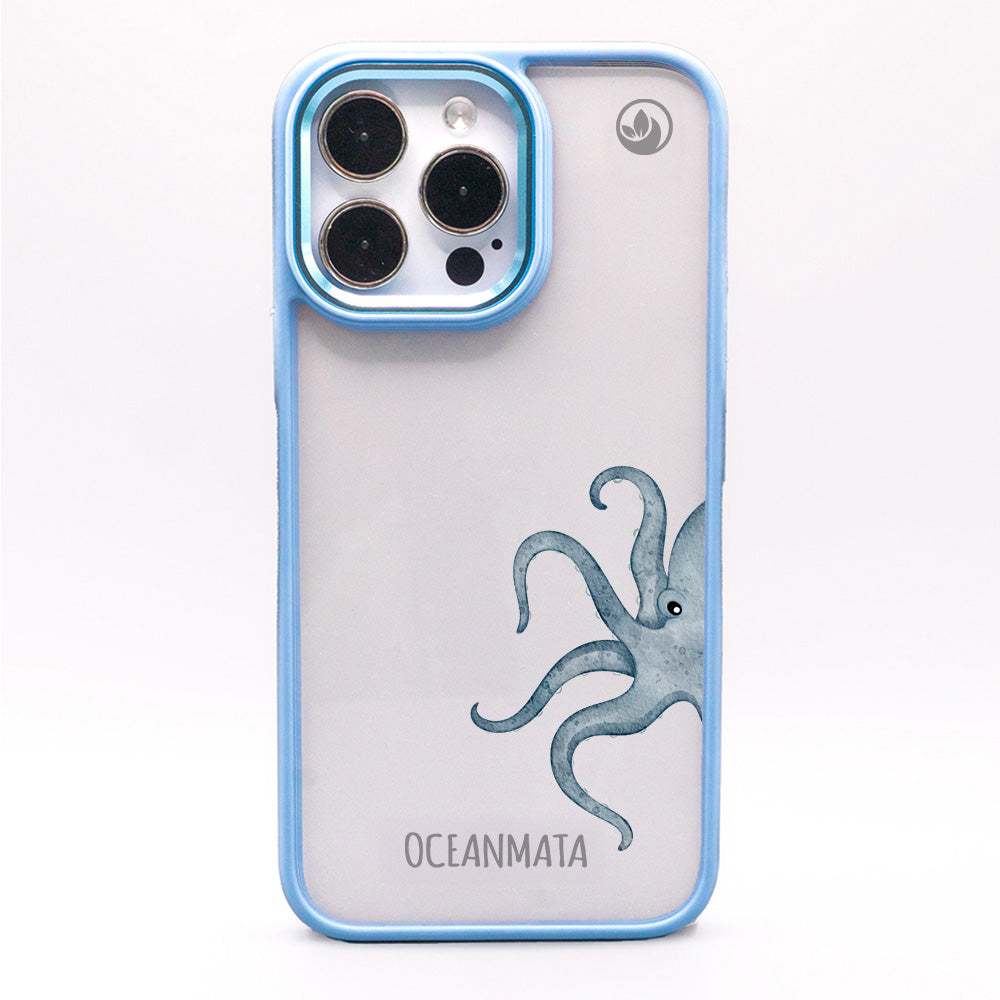 iPhone 16 pro max Hülle - Oktopus blau - "TentacleTheory" - nachhaltig