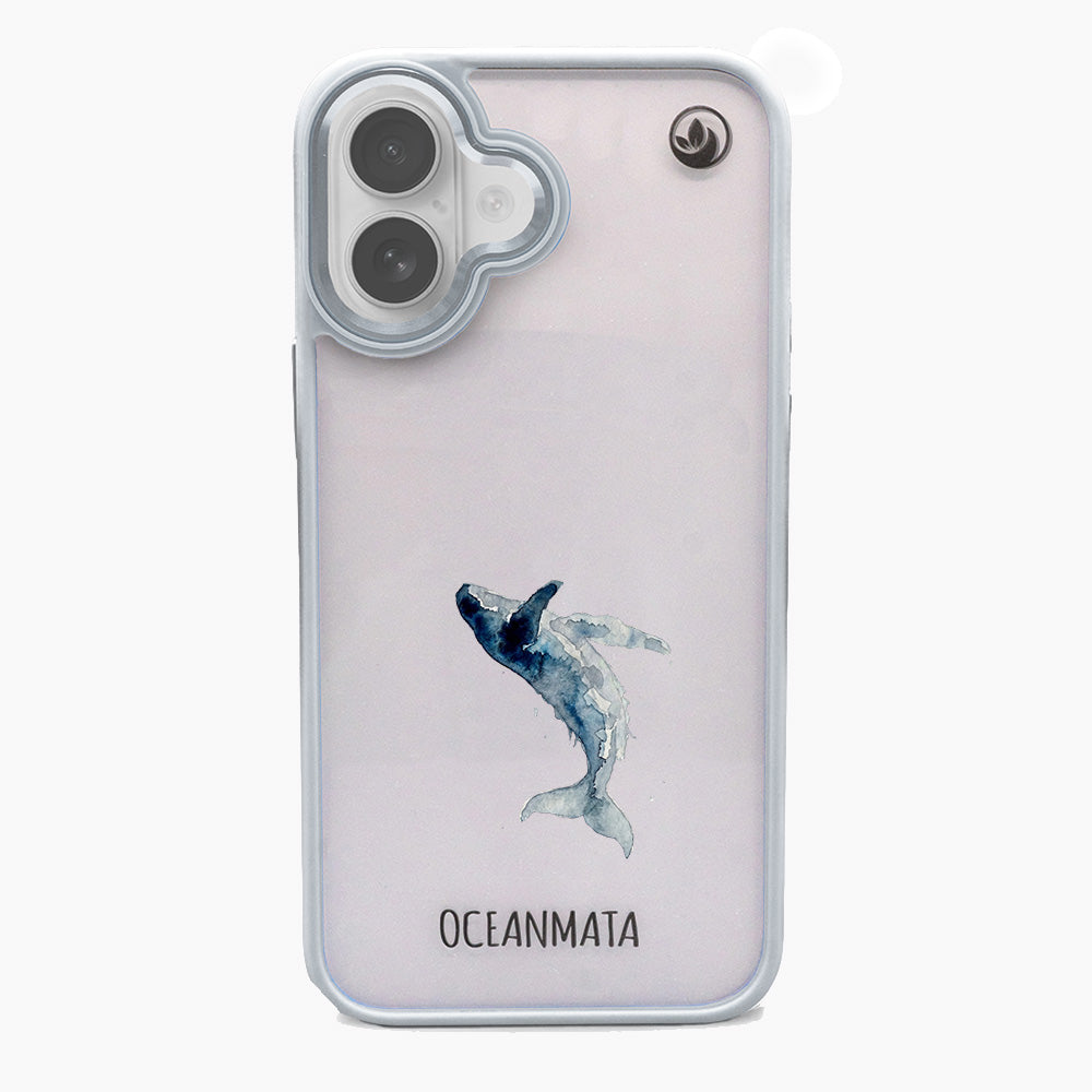 iPhone 17 Hülle - Wal blau - "Joy" - nachhaltig