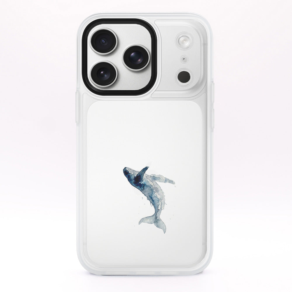 iPhone 17 pro Hülle - Wal blau - "Joy" - nachhaltig