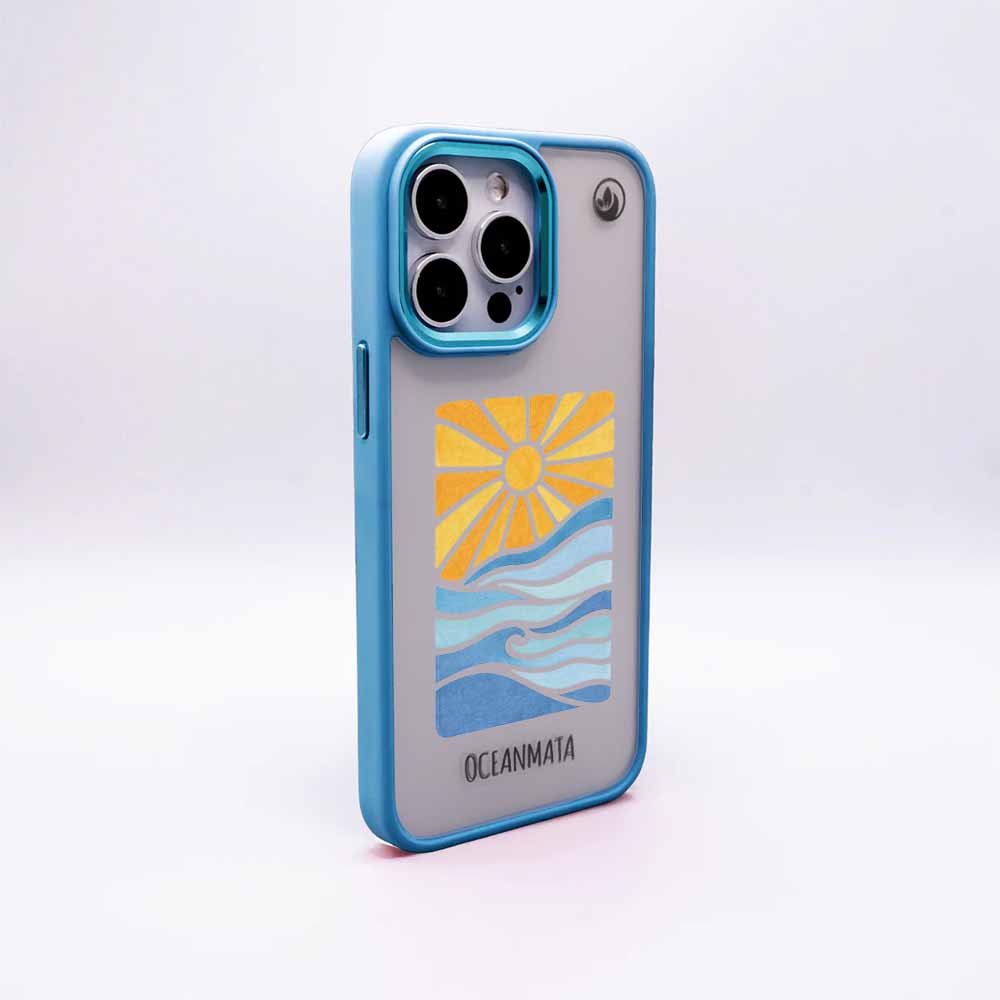 iPhone 17 pro Hülle - Meer blau - "Sun&Sea" - nachhaltig