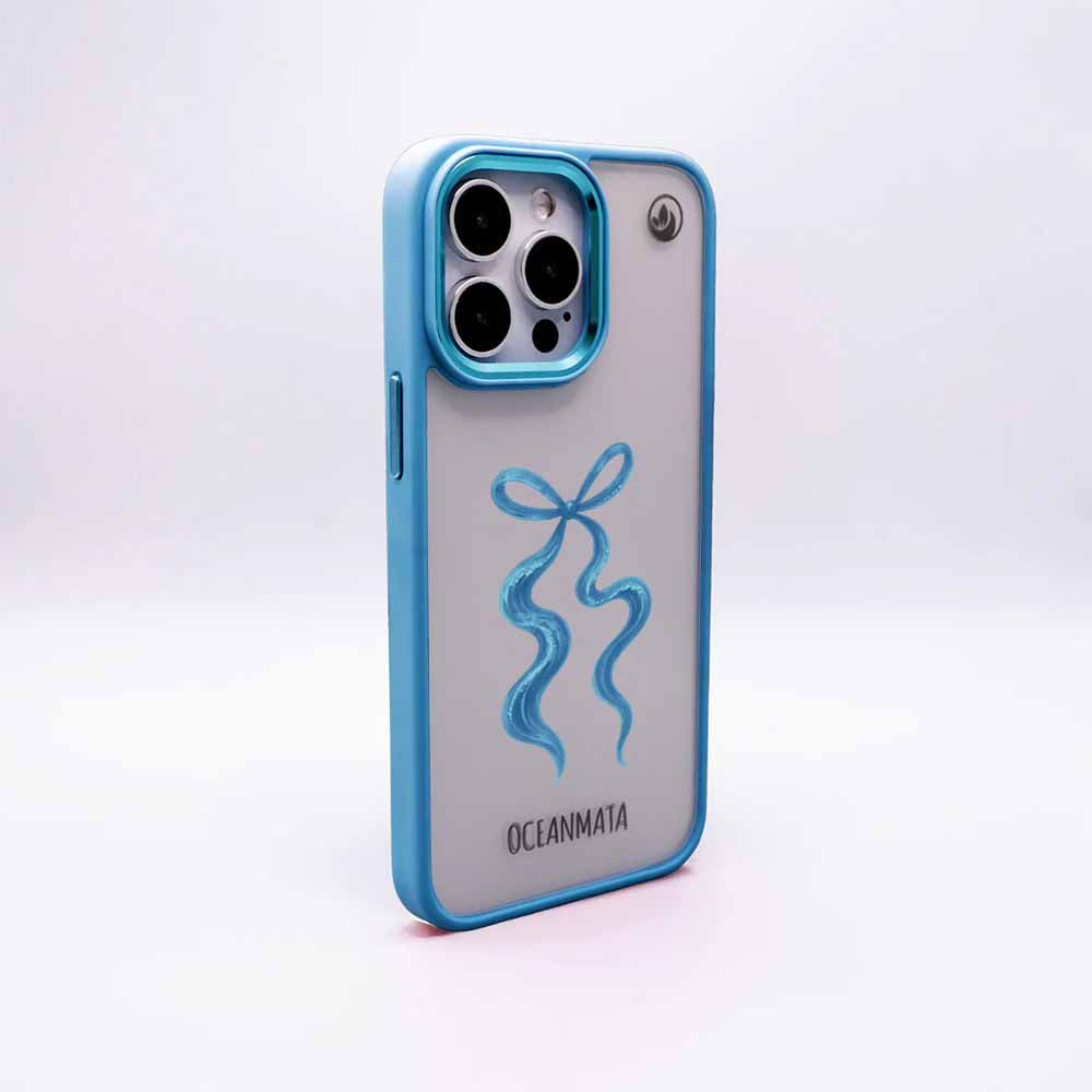 iPhone 17 pro max Hülle - Schleife blau - "tideknot" - nachhaltig
