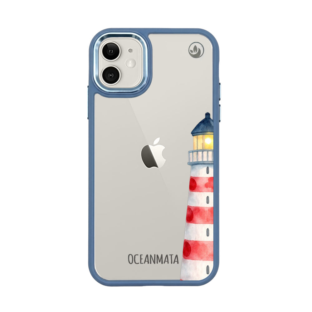 iPhone 11 Hülle - Leuchtturm blau - "Lighthouse" - nachhaltig
