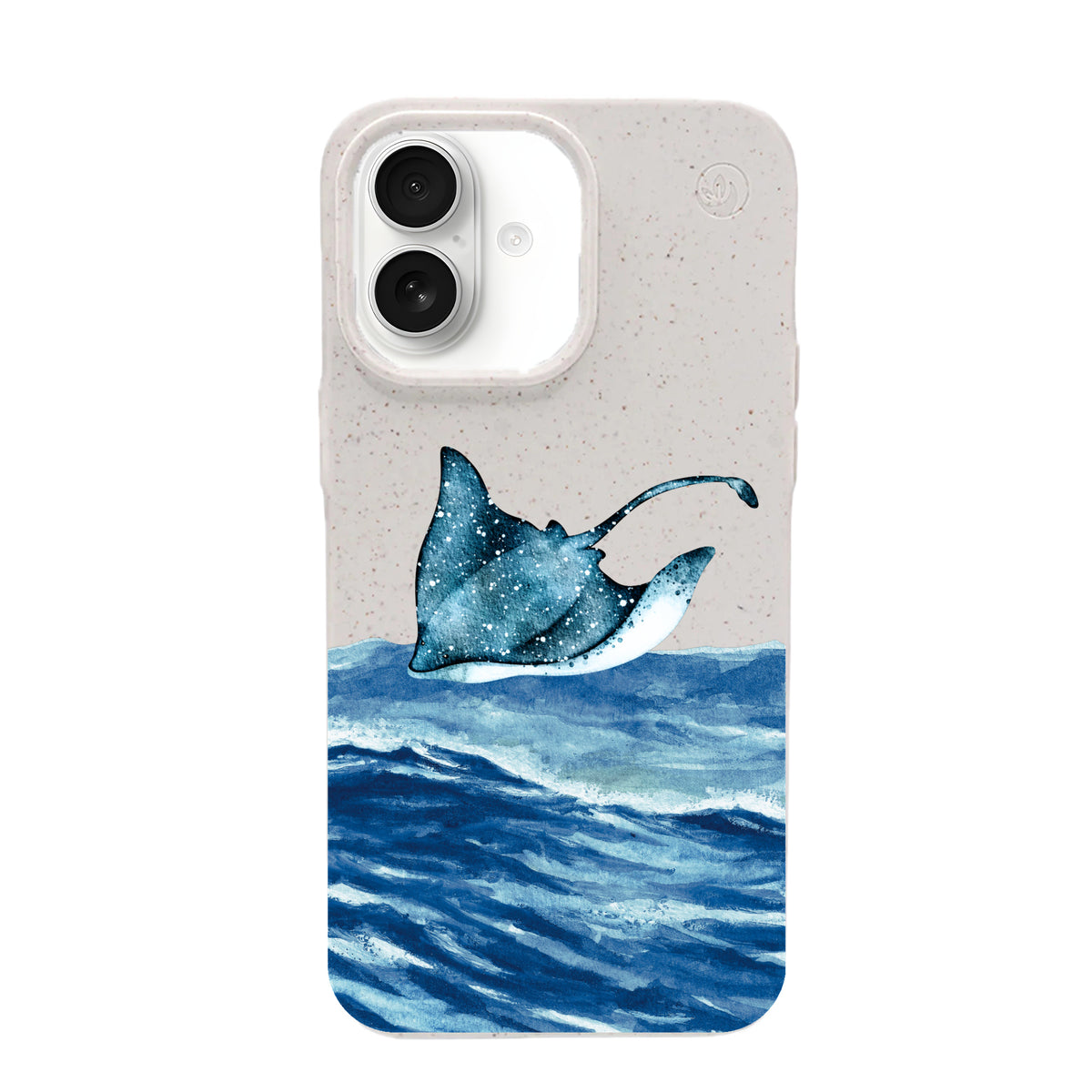 iPhone 17 Hülle - weiß Manta - "Manta Wave" - nachhaltig