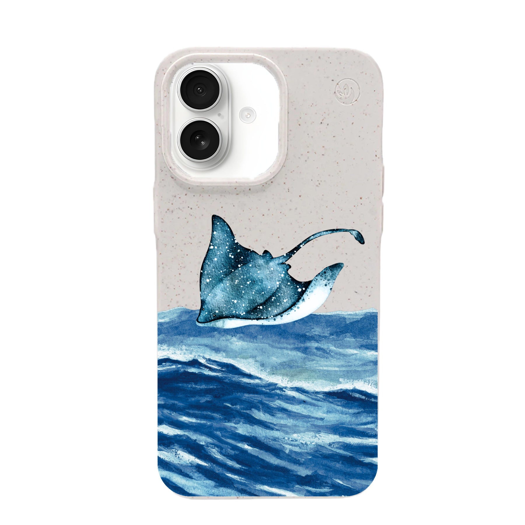 iPhone 17 Hülle - weiß Manta - "Manta Wave" - nachhaltig