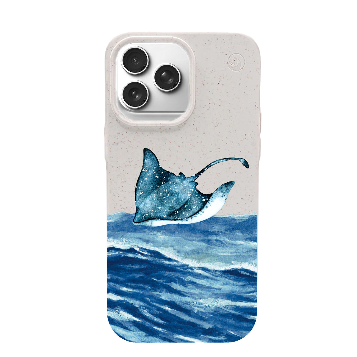 iPhone 17 pro max Hülle - weiß Manta - "Manta Wave" - nachhaltig