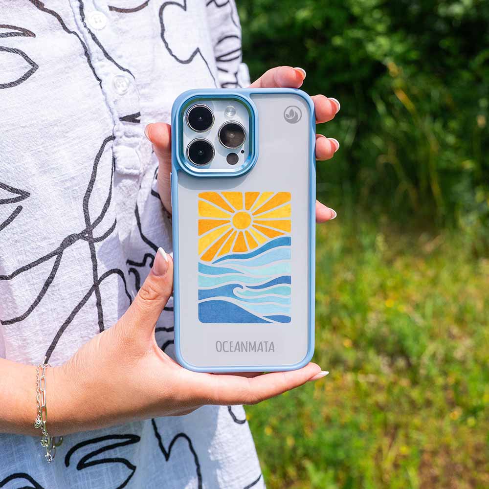 iPhone 13 pro Hülle - Meer blau - "Sun&Sea" - nachhaltig