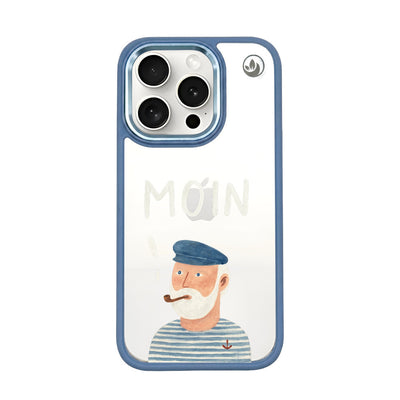 iPhone 15 pro Hülle - Moin blau - "Ostfriese" - nachhaltig