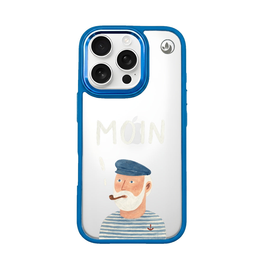 iPhone 16 pro max Hülle - Moin blau - "Ostfriese" - nachhaltig
