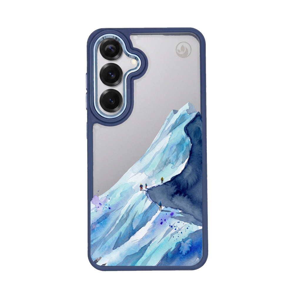 Nachhaltige Handyhülle Samsung S24 Mountainblue — Vorderseite