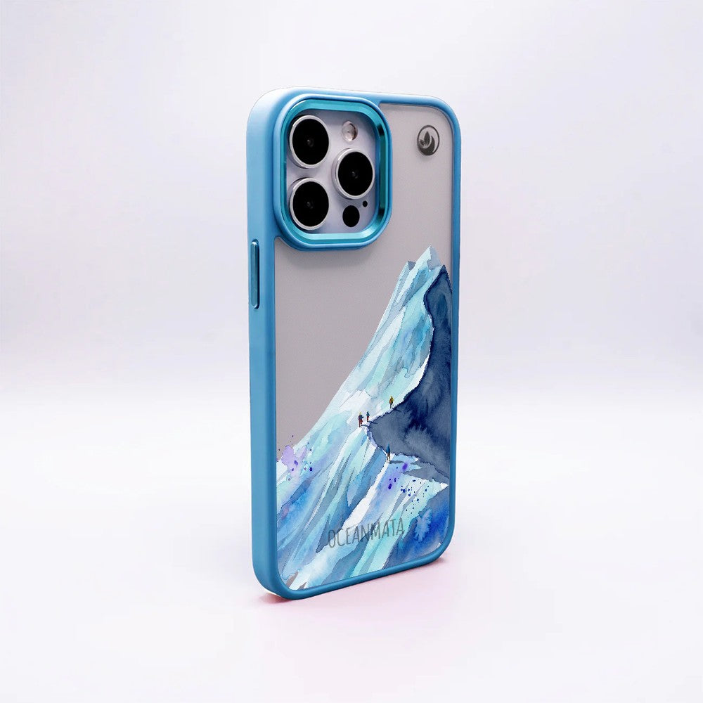Nachhaltige Handyhülle Samsung S24 Mountainblue — Rückseite