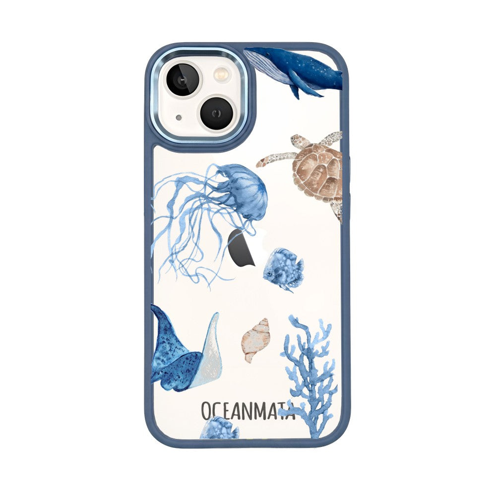 iPhone 13 Hülle - Schildkröte bunt - "Turtle & Friends" - nachhaltig