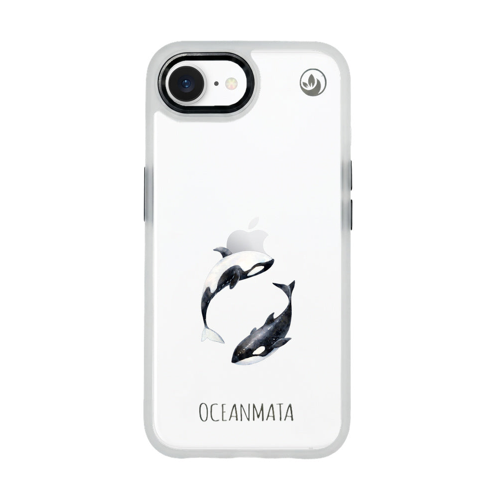 iPhone 16e/17e Hülle - Orca blau - "OrcaFlow" - nachhaltig