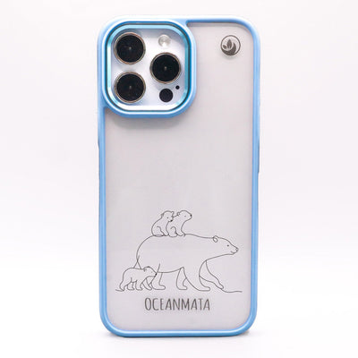 iPhone 14 hoesje - IJsbeer - "IJsbeerfamilie" - duurzaam