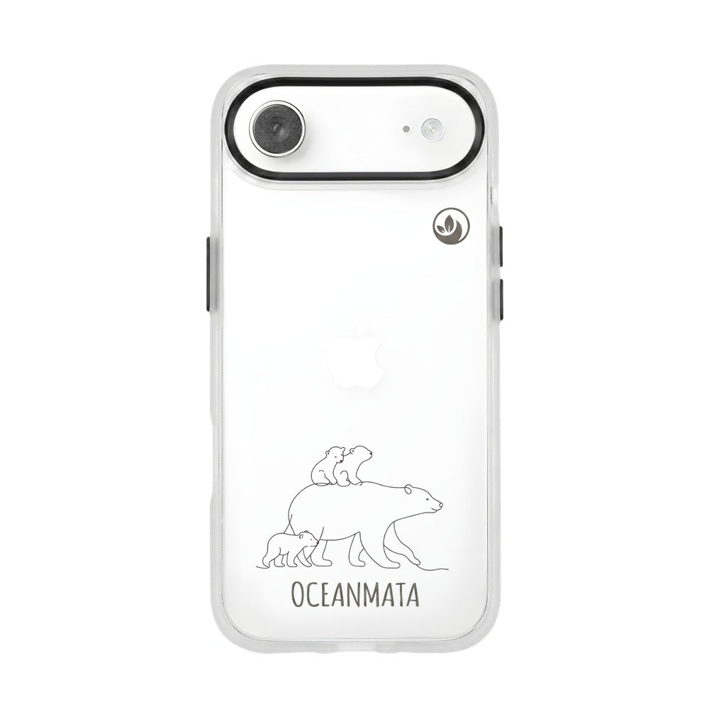 iPhone 17 Air Hülle - Eisbär - "Polar Bear Family" - nachhaltig