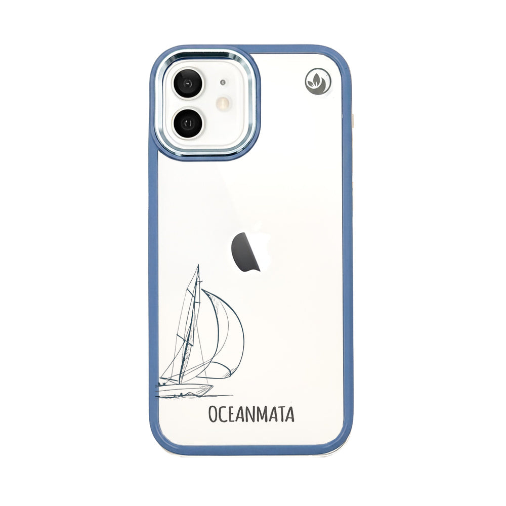 iPhone 12 mini Hülle - Lineart Wal - "Raumschot" - nachhaltig