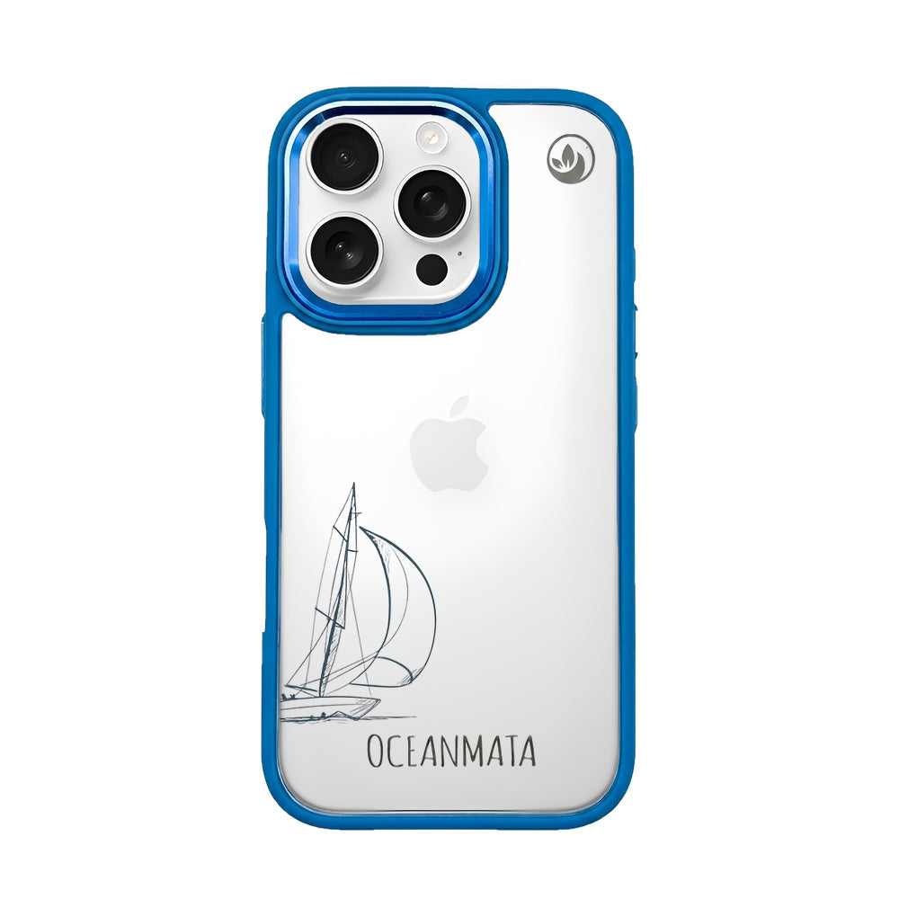 iPhone 16 pro Hülle - Lineart Wal - "Raumschot" - nachhaltig