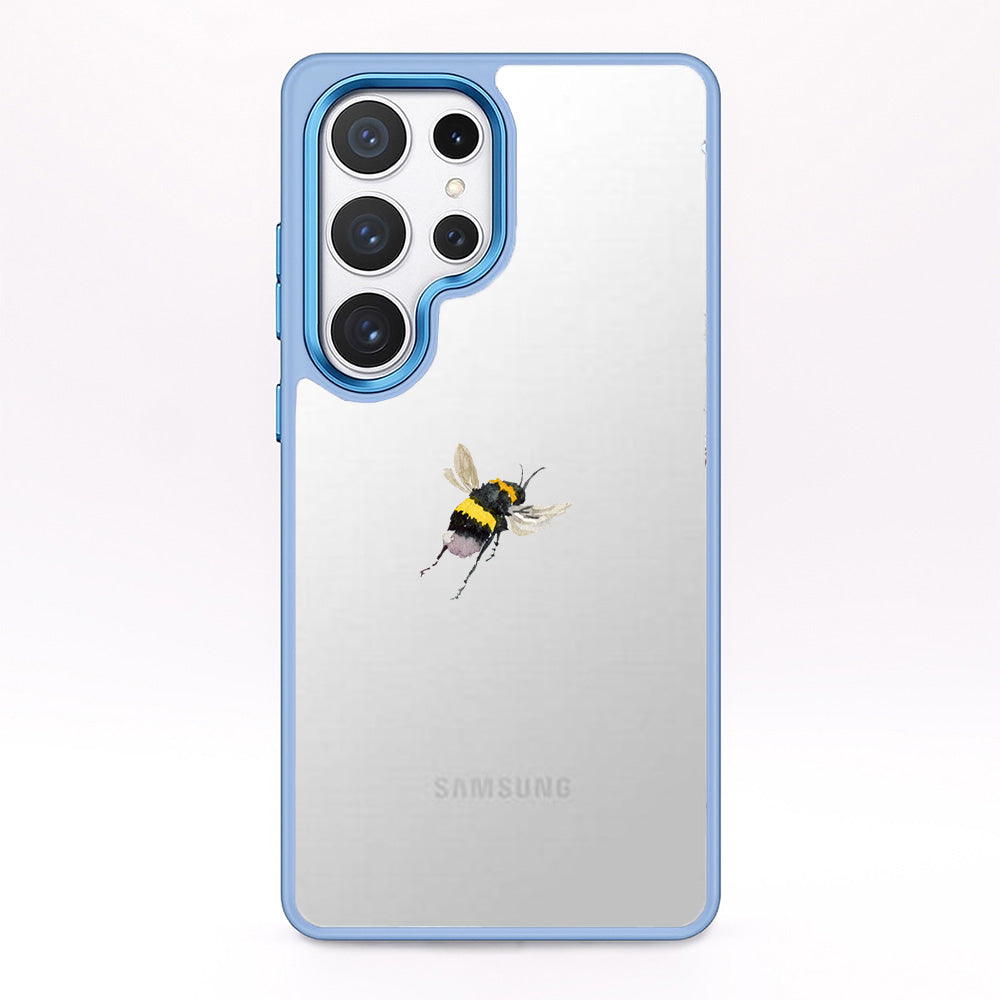 Samsung S24+ Hülle - Hummel blau - "Bumblebee" - nachhaltig