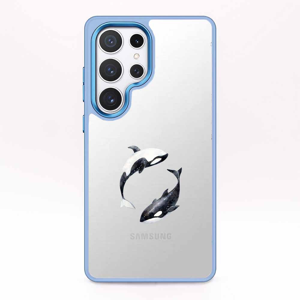 Samsung S25 Hülle - Orca blau - "OrcaFlow" - nachhaltig