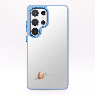 Samsung S24 Case - Beaver Blue - "BeaverBliss" - sustainable