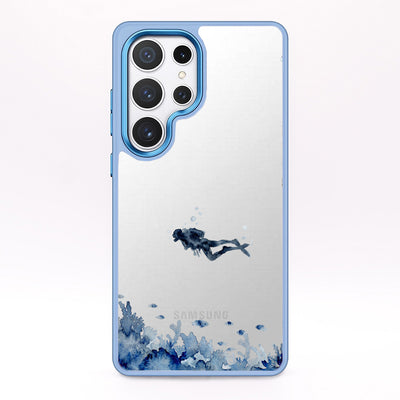 Samsung S24 Case - Diver Blue - "DeepDive" - sustainable