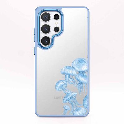 Samsung S24 Case - jellyfish blue - "Jellies" - sustainable